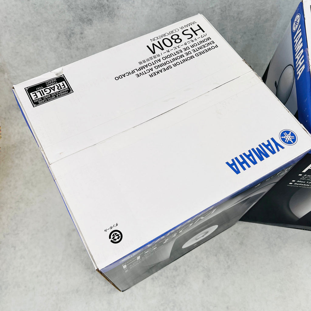 Yamaha HS80M Powered Studio Monitor Pair NOS NIB - Black - 2