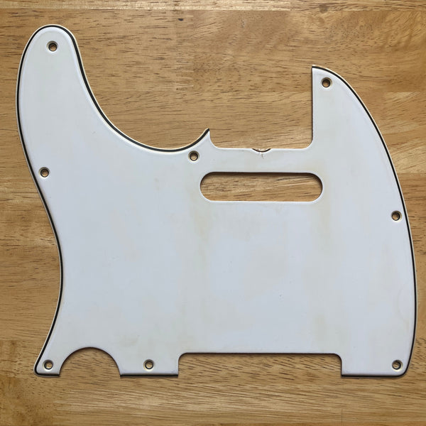 Left Handed Telecaster Pickguard - White