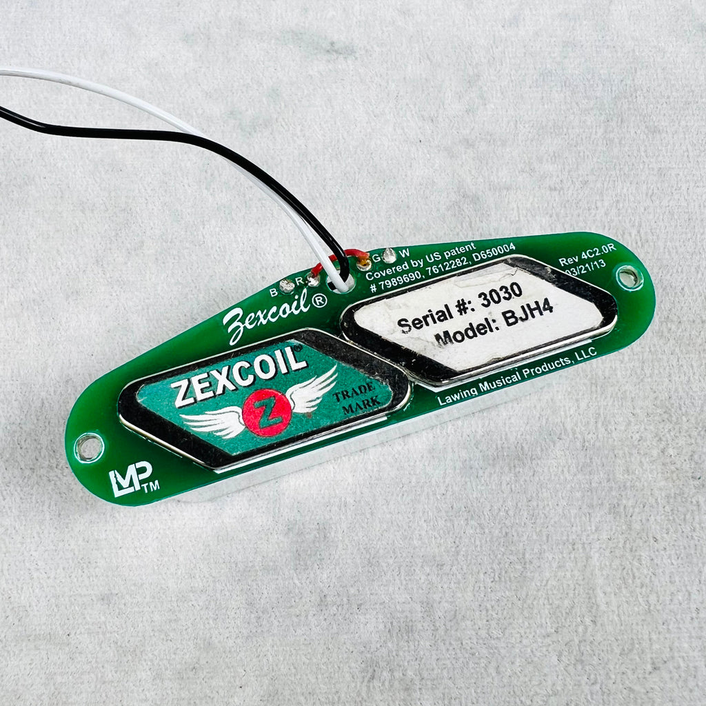 Zexcoil Juicy Bucker BJH4 Humbucker - White - 4