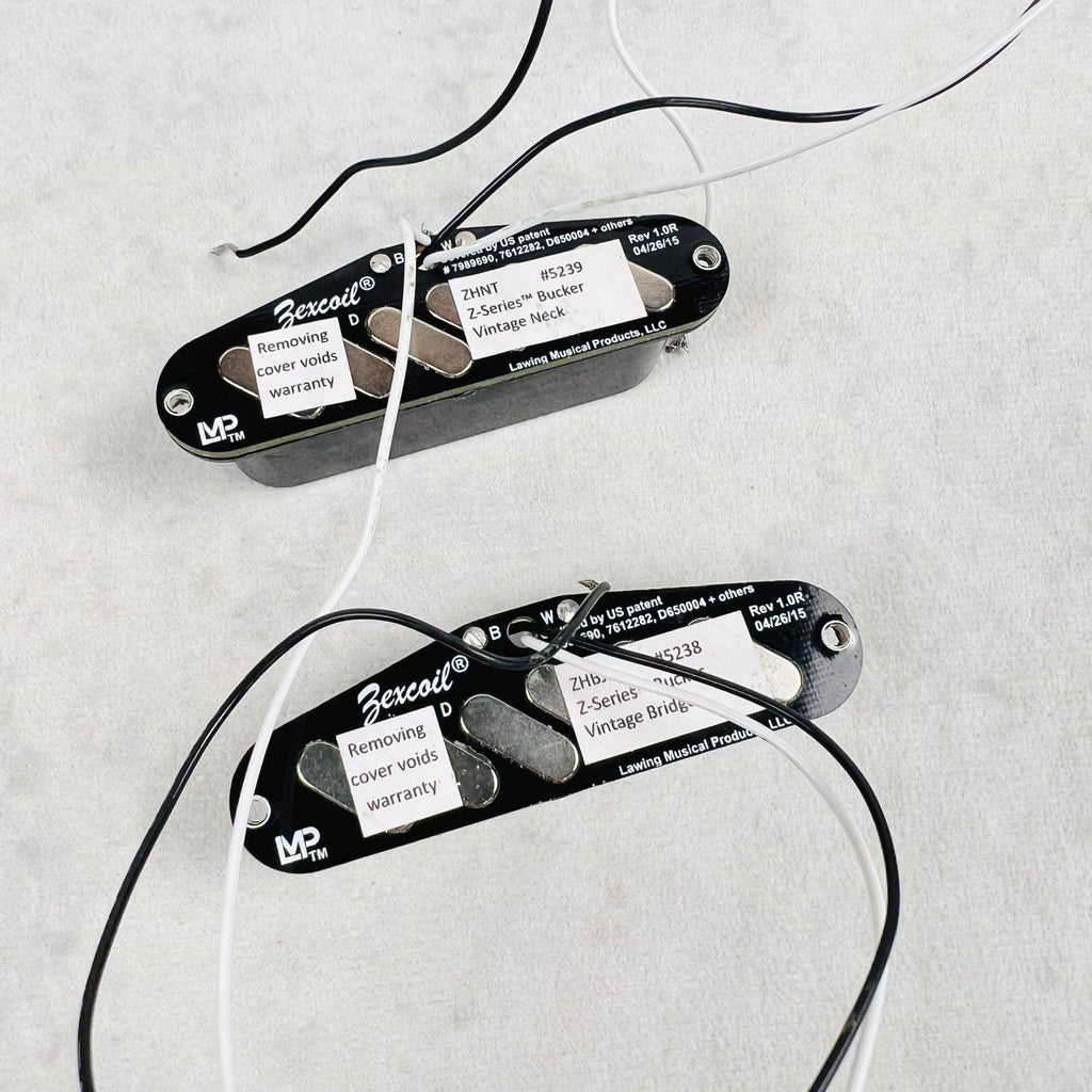 Zexcoil Z Series Vintage Bucker Humbucker Set - Black - 4