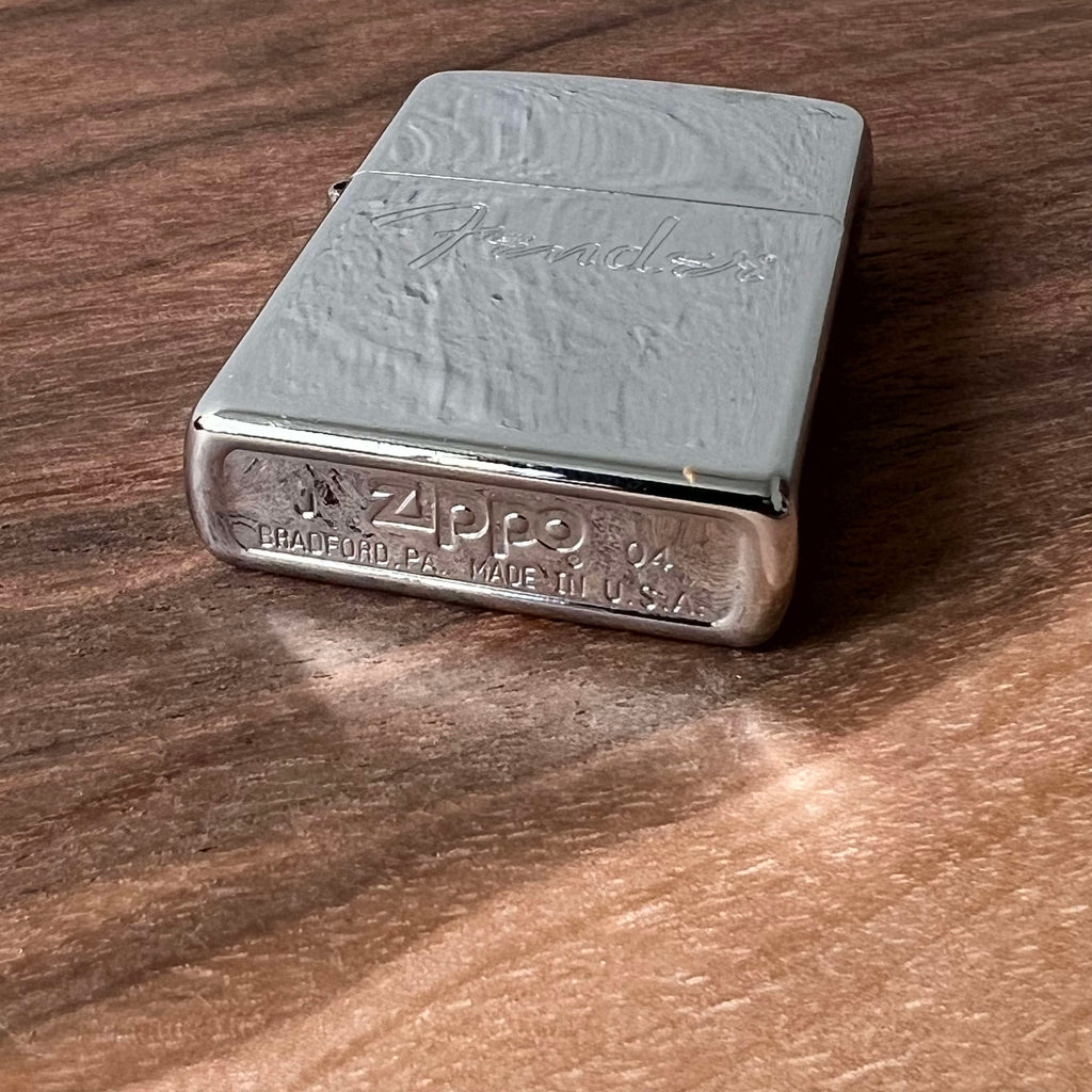 Zip Lighthers Fender Branded Zippo Lighter 2000s - Chrome | Tone Wolf