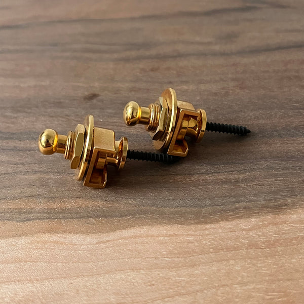 Schaller Security Lock Strap Locks Gold 1980s - 1